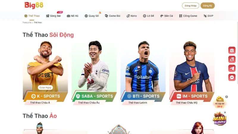 Các đặc điểm nổi bật của Big88