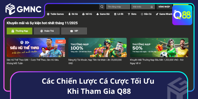 Các Chiến Lược Cá Cược Tối Ưu Khi Tham Gia Q88